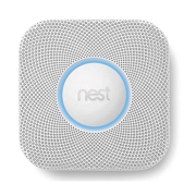 Google Nest protect 2nd Generation Battery-Powered Smoke and Carbon Monoxide Wired Alarm White