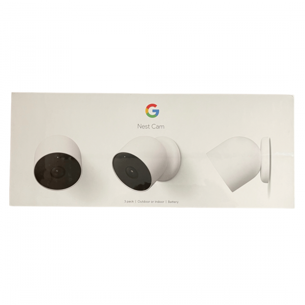 Google Nest Camera, Indoor And Outdoor, Battery, 3 Pack