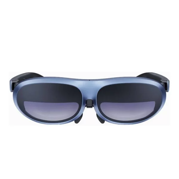Rokid Max AR 3D Smart Glasses, FHD 1920 x 1080 Pixel RGB Per Eye, 6 Brightness Level, 120Hz Refresh Rate, Enhance 9-Axis (IMU), 3DoF Head Tracking, Wearing Detection Sensors, Space Blue | Rokid MAX smart glasses lowest price uae