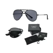 Aviator Foldable Sunglasses AVGSR 5BK 63