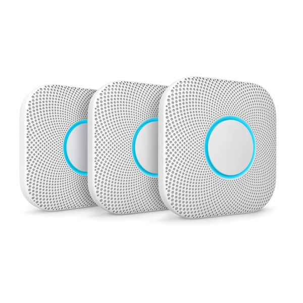 Google Nest protect 2nd Generation Battery-Powered Smoke and Carbon Monoxide Wired Alarm White