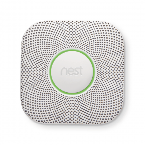Google Nest protect 2nd Generation Battery-Powered Smoke and Carbon Monoxide Wired Alarm White