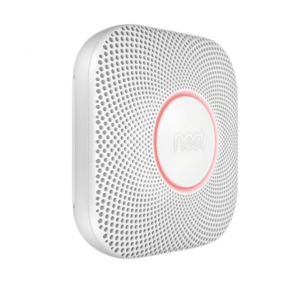 Google Nest protect 2nd Generation Battery-Powered Smoke and Carbon Monoxide Wired Alarm White