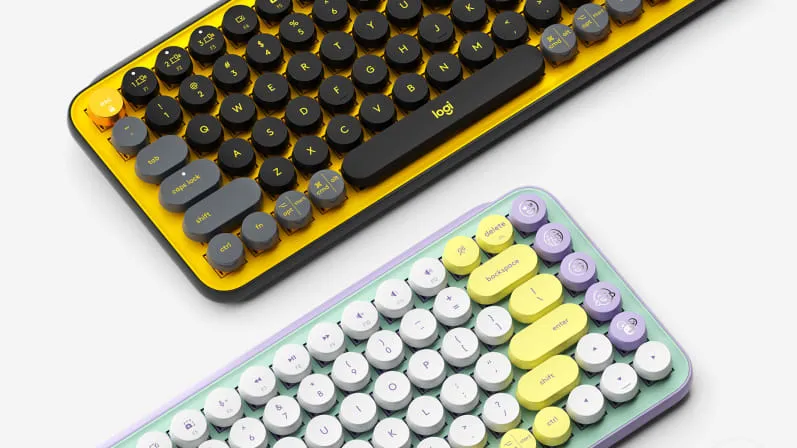 Logitech Pop Keys Mechanical Keyboards With Customizable Emoji Keys - Blast Color