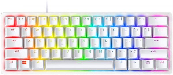 Razer Huntsman Mini 60% Gaming Keyboard - Linear Red Optical Switches (White)