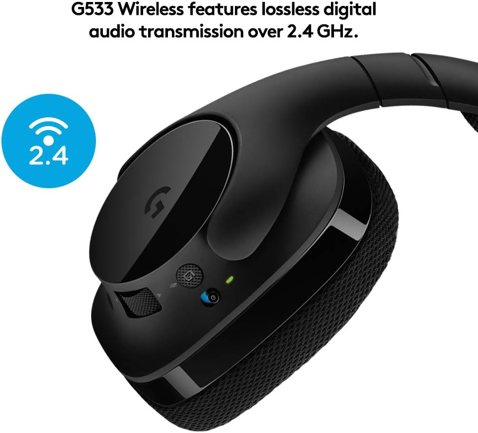 Logitech G533 Wireless Gaming Headset - Black