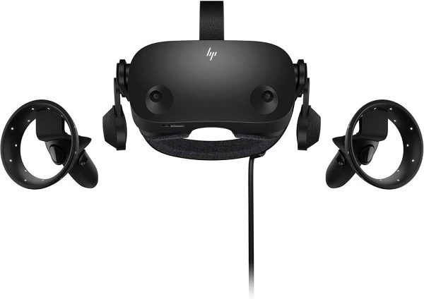 HP Windows Mixed Reality Headset with Controllers – Black – VR Headset