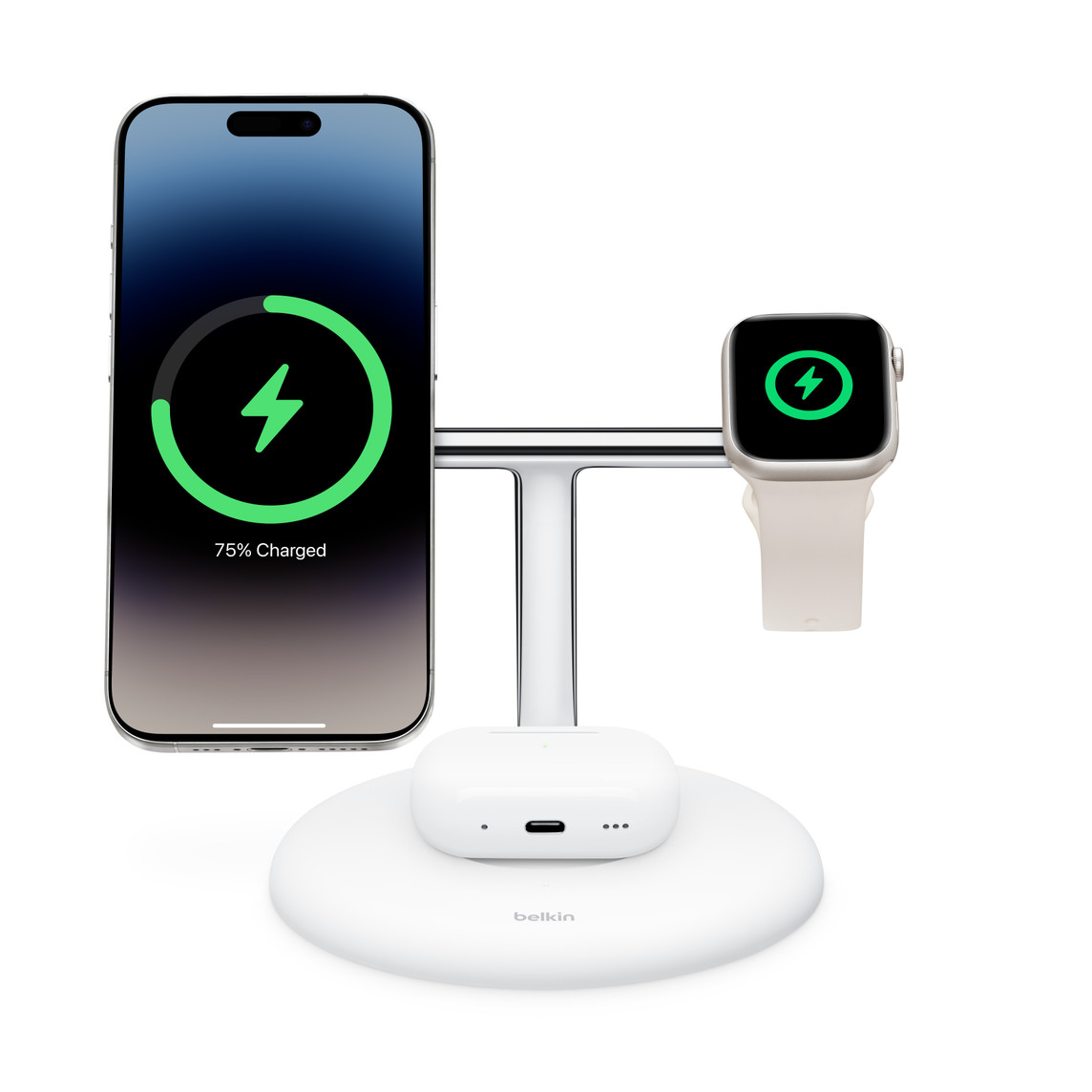 Belkin 3-in-1 Wireless Charger for iPhone + Apple Watch + AirPods