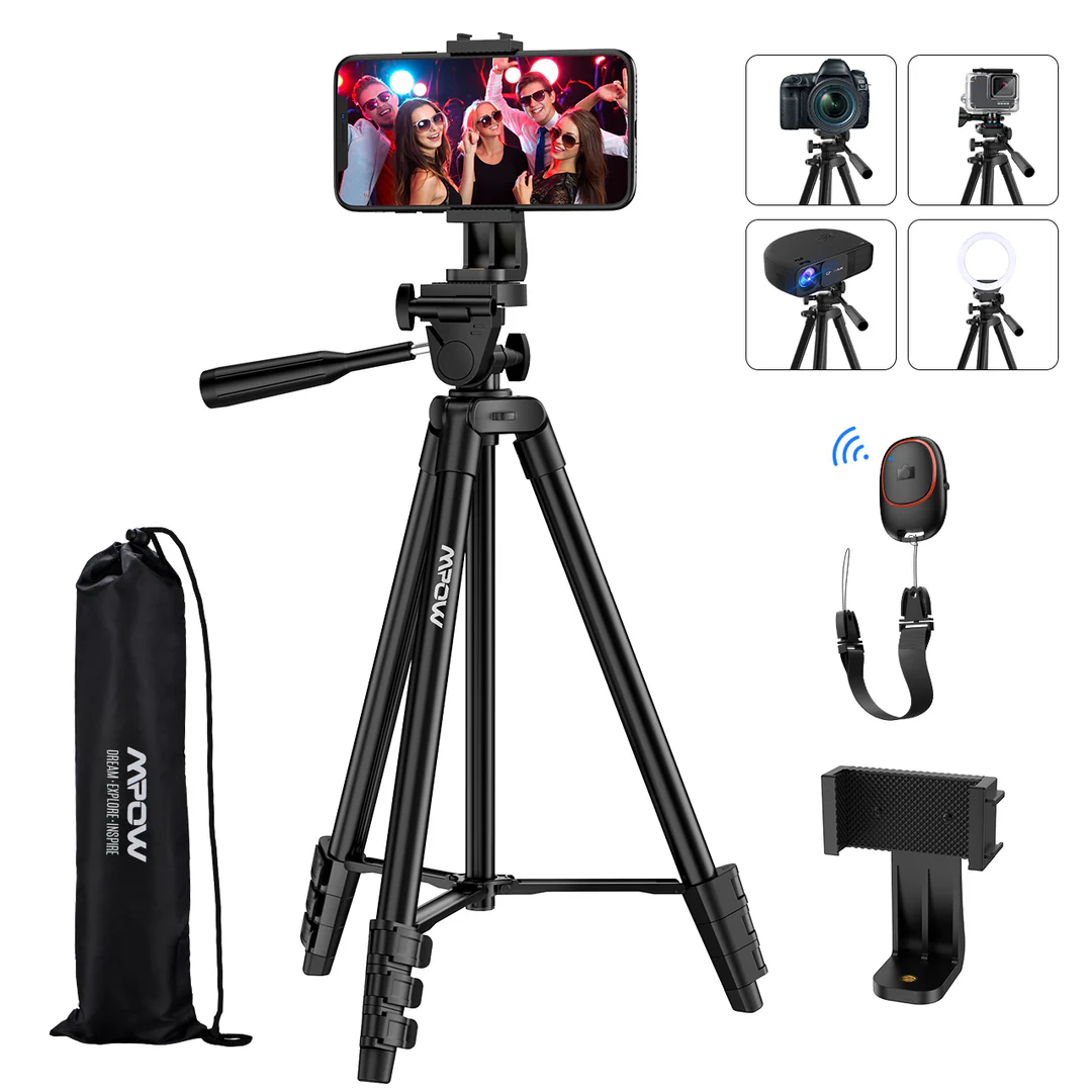 MPOW professional camera tripod for and phone tripod(PA205A)