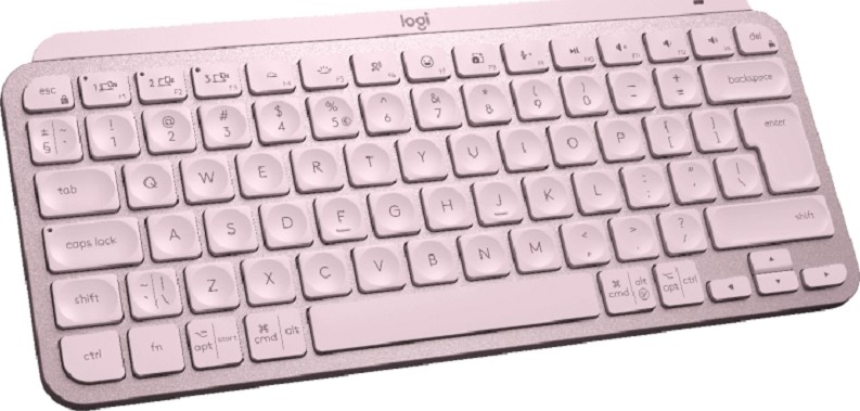 Logitech MX keys mini keyboard minimalist wireless keyboard Rose pink